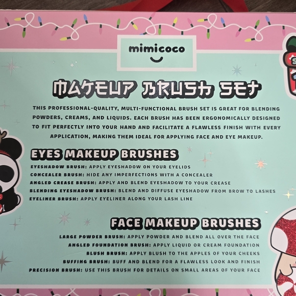 Mimicoco Makeup Bush Set (Set of 10) NEW - Picture 3 of 3